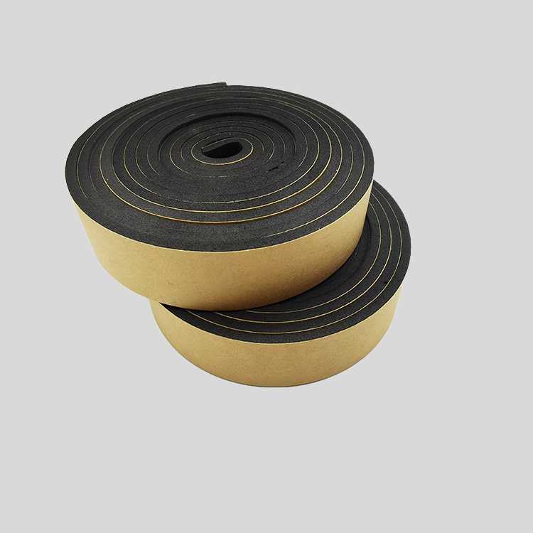 Soundproof Self Adhesive Epdm Foam Strong Glue Foam Seal Strip Red Film Pe Foam Tape