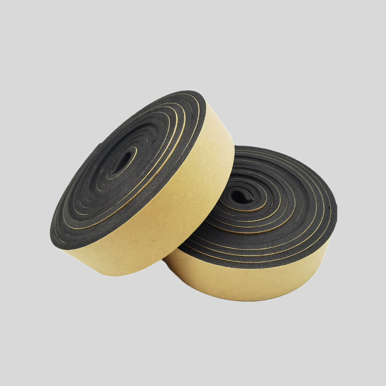 Soundproof Self Adhesive Epdm Foam Strong Glue Foam Seal Strip Red Film Pe Foam Tape