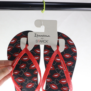 Custom size 3.5mm paper cardboard Flip-Flops hook/ slipper shoes hanger