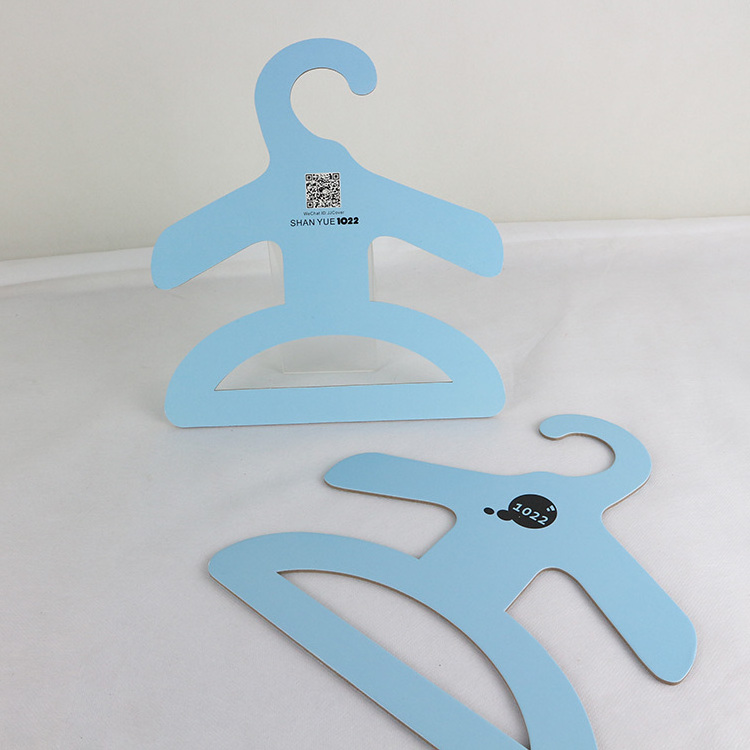 Paper Cardboard Recyclable baby clothes hanger for kids & jumpsuits coat