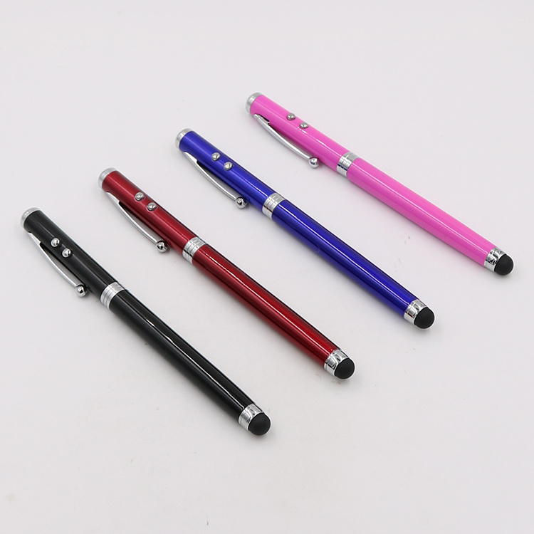 Multi-function Stylus Pen With Torch Light And Laser Pointer