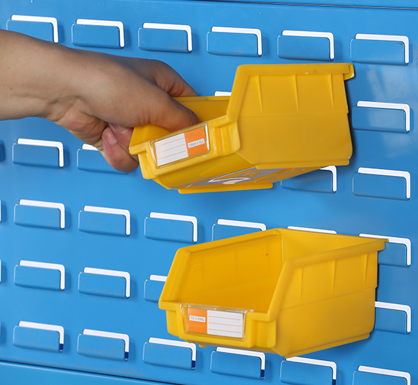 Industrial warehouse tool plastic stackable storage shelf bins