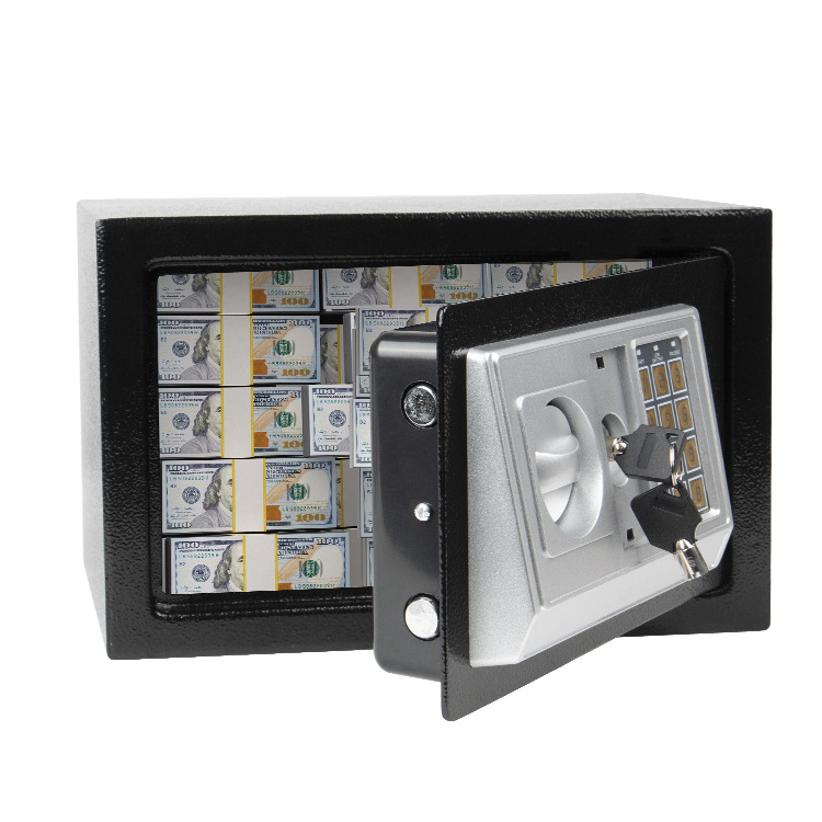 portable money deposit two key safe box