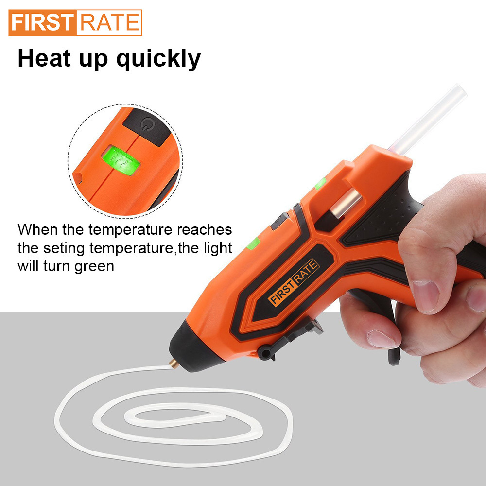 3.6V craft cordless mini heat hot melt silicone glue gun with glue sticks