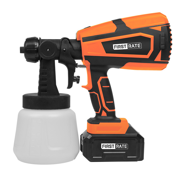 18V Portable House Emulsion Hand Held Battery Powered Electric Cordless Paint Spray Gun for sale