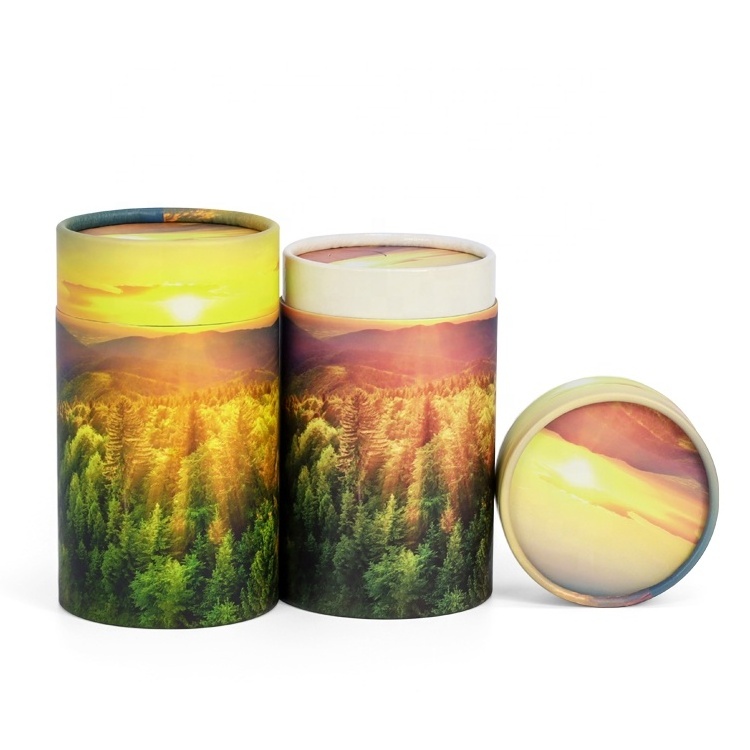 Human animal cremation ashes scattering tube dog paper pet urns biodegradable for cats