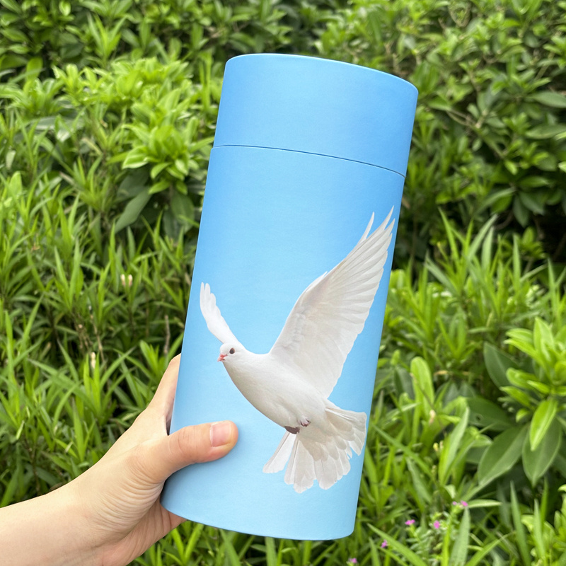 Cardboard Scatter Tube Cremation Ash Urn for Human Scattering Ashes Burial Woodland Paper Funeral Ash Casket