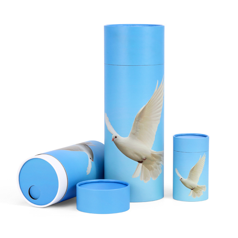 Cardboard Scatter Tube Cremation Ash Urn for Human Scattering Ashes Burial Woodland Paper Funeral Ash Casket