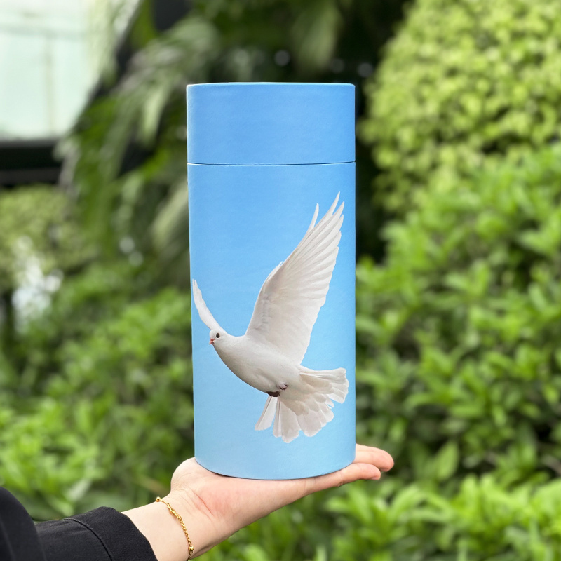 Cardboard Scatter Tube Cremation Ash Urn for Human Scattering Ashes Burial Woodland Paper Funeral Ash Casket