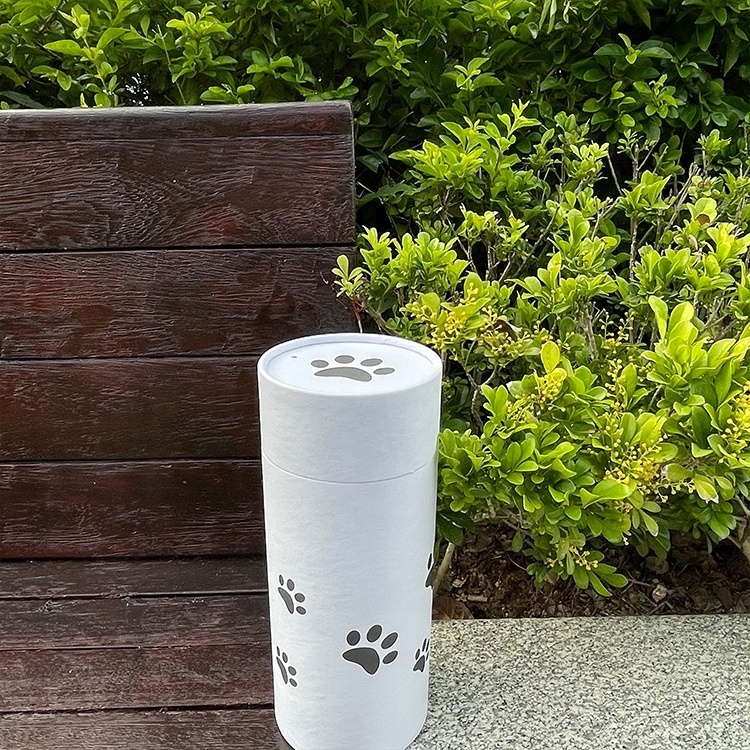 Human animal cremation ashes scattering tube dog paper pet urns biodegradable for cats