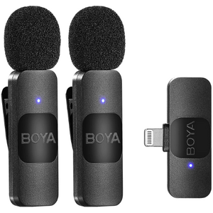 BOYA BY-V Low Price Professional Wireless Lavalier Mini Microphone For IPhone IPad Android Live Broadcast Gaming Recording