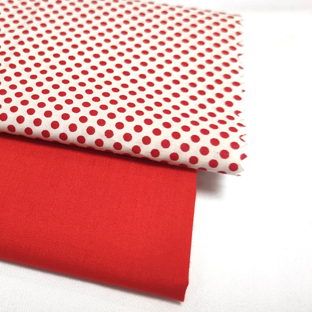 Baby Coated Cotton Fabric Customized Woven Plain Printed Muslin Polka Dot 60s Poplin Fabric Bci Lightweight 100% Cotton COMBED