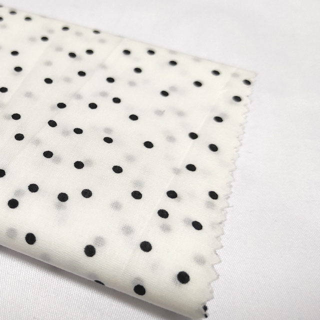 Baby Coated Cotton Fabric Customized Woven Plain Printed Muslin Polka Dot 60s Poplin Fabric Bci Lightweight 100% Cotton COMBED