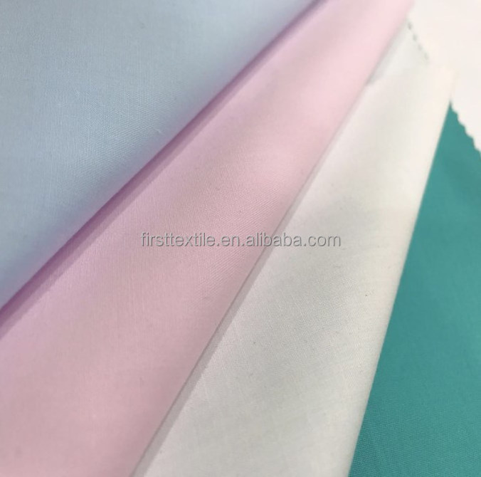 Factory price polyester cotton poplin fabric 40% polyester 60% cotton 60 cotton 40 polyester fabric clothes fabric for shirt