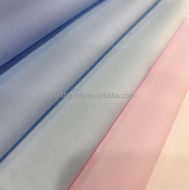 Factory price polyester cotton poplin fabric 40% polyester 60% cotton 60 cotton 40 polyester fabric clothes fabric for shirt