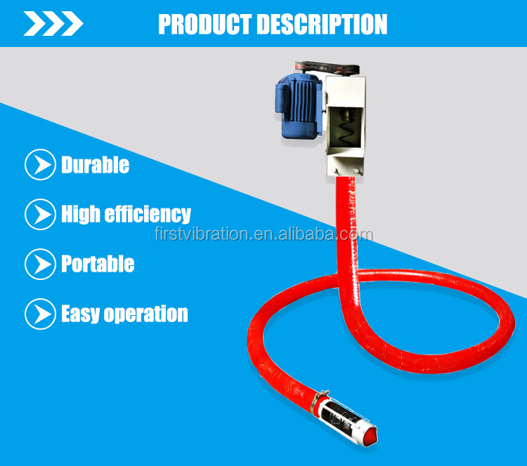 Grain suction machine flexible hose screw conveyor pipe auger screw elevating conveyor