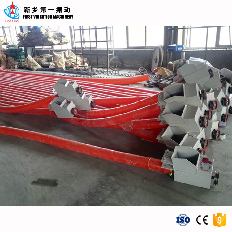 Grain suction machine flexible hose screw conveyor pipe auger screw elevating conveyor