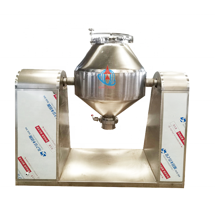 W-100/200 Series Dry Powder Double Cone Vertical Stainless Steel Mixing Rotary Powder Mixer