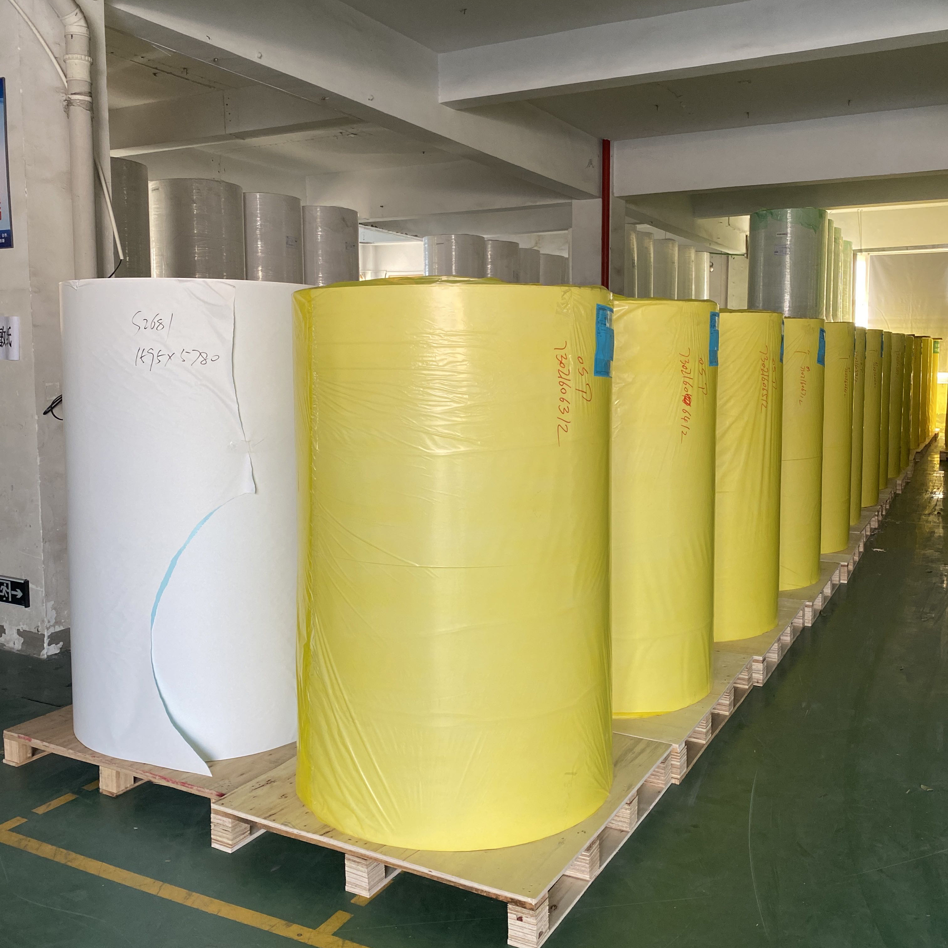 Factory Price Self Adhesive coated Paper Jumbo Roll for Thermal Transfer Label Making