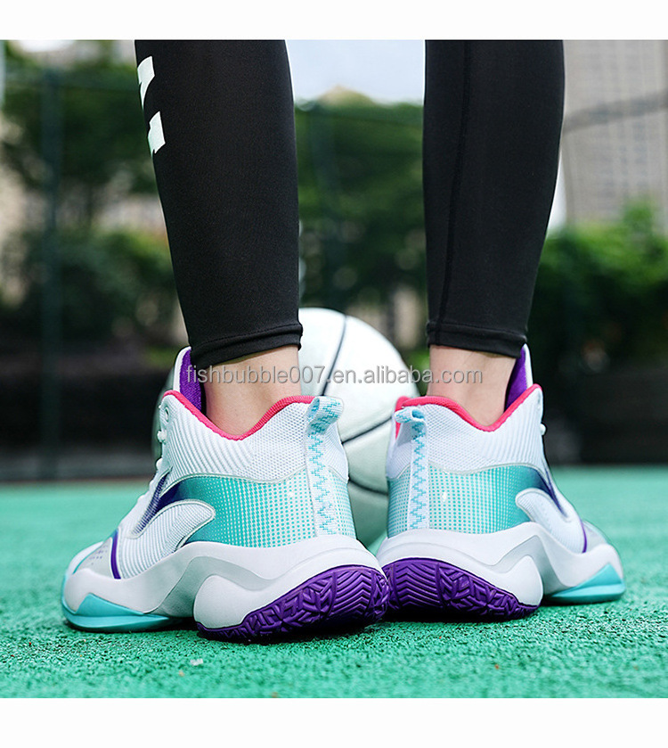 2023 High-quality rubber wholesale lace-up fashion running shoes new breathable wear-resistant sports basketball shoes