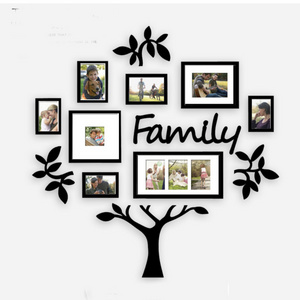 Modern Home Decor 3D Photo Frame Tree Wall Stickers Family Tree Wall Decal For Living Room Dining Room sofa Background