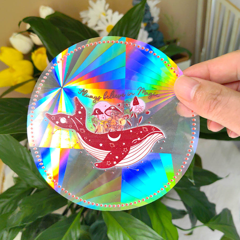 Suncatcher Glass Window Stickers Rainbow DIY Wall Decoration Pvc Anticollision Adhesive Children Gift