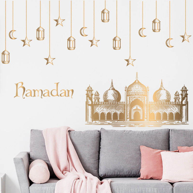 New light hanging decoration stars moon Castle bedroom porch Middle East home wall decoration wall stickers