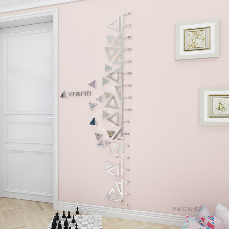 Height Measurement Ruler Wall Stickers for Kids Room Baby Nursery Wall Decals