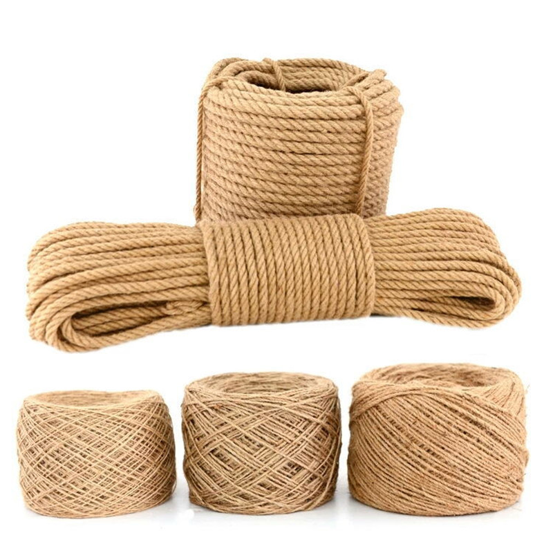 CT073 DIY Sisal Rope Cat Tree Scratching Post Climbing Frame Replacement Rope Desk Legs Binding Rope for Cat Sharpen Claw