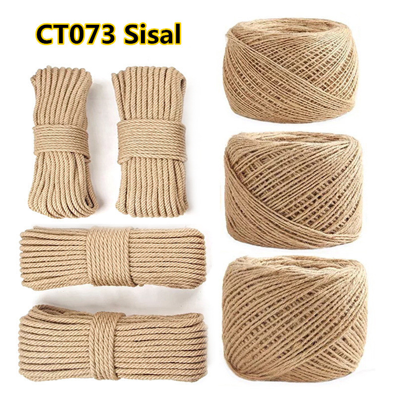 CT073 DIY Sisal Rope Cat Tree Scratching Post Climbing Frame Replacement Rope Desk Legs Binding Rope for Cat Sharpen Claw