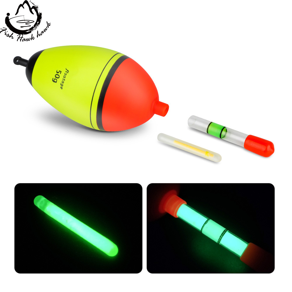 Fishing Float Fluorescent Light stick Night Light Float Rod Lights Dark Glow Stick with Fishing Tackle