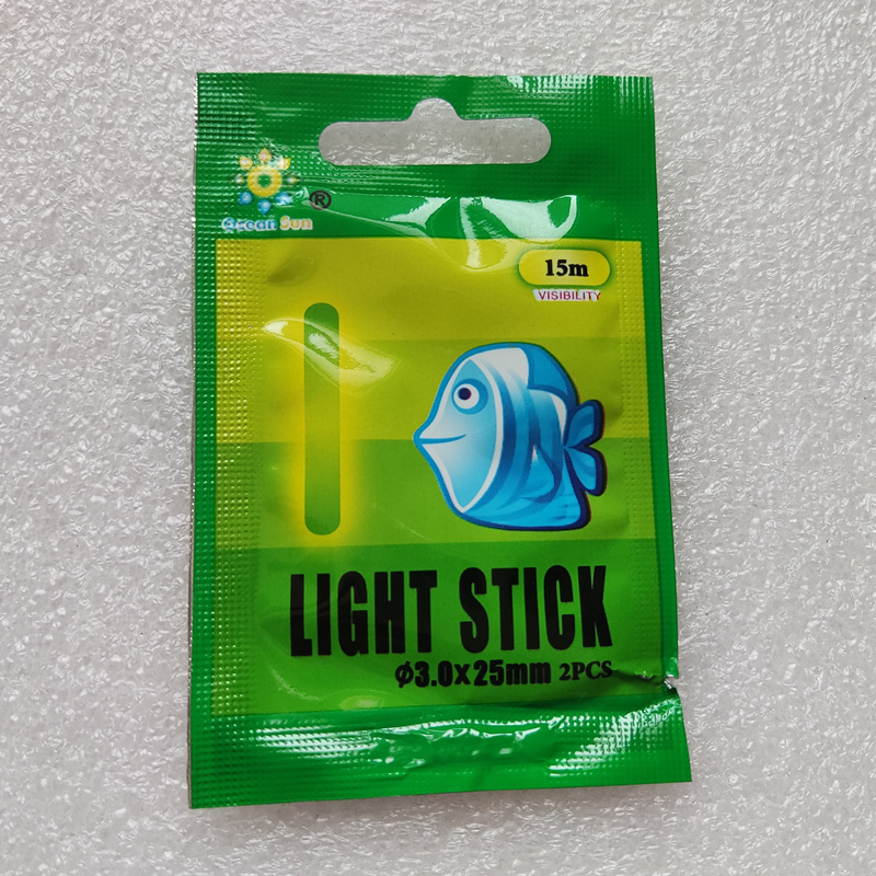 2pcs/bag Long Last Night Light Stick 50pack/box Night Fishing Float Fluorescent Light Stick Fishing Glow Stick Fishing Tools