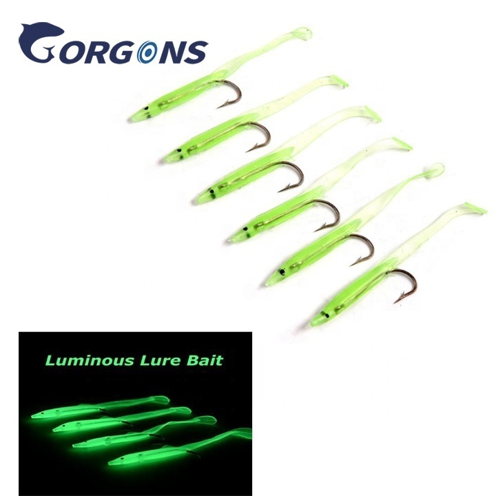 Gorgons Korea Fishing Worm Baits Soft Lure 10cm 2.5g 6Pcs/Bag T Tail Soft Lures With Hook