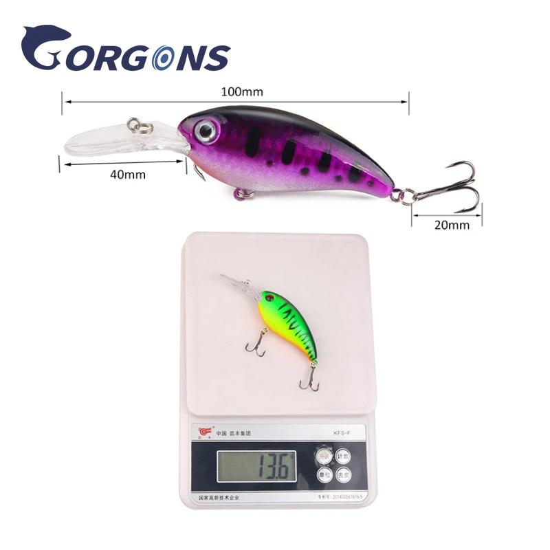 High Quality Bass Swim Bait Fishing Lures 10cm 13.6g Crank Bait 18 Colors Fishing Tackle Hard Bait Crankbait