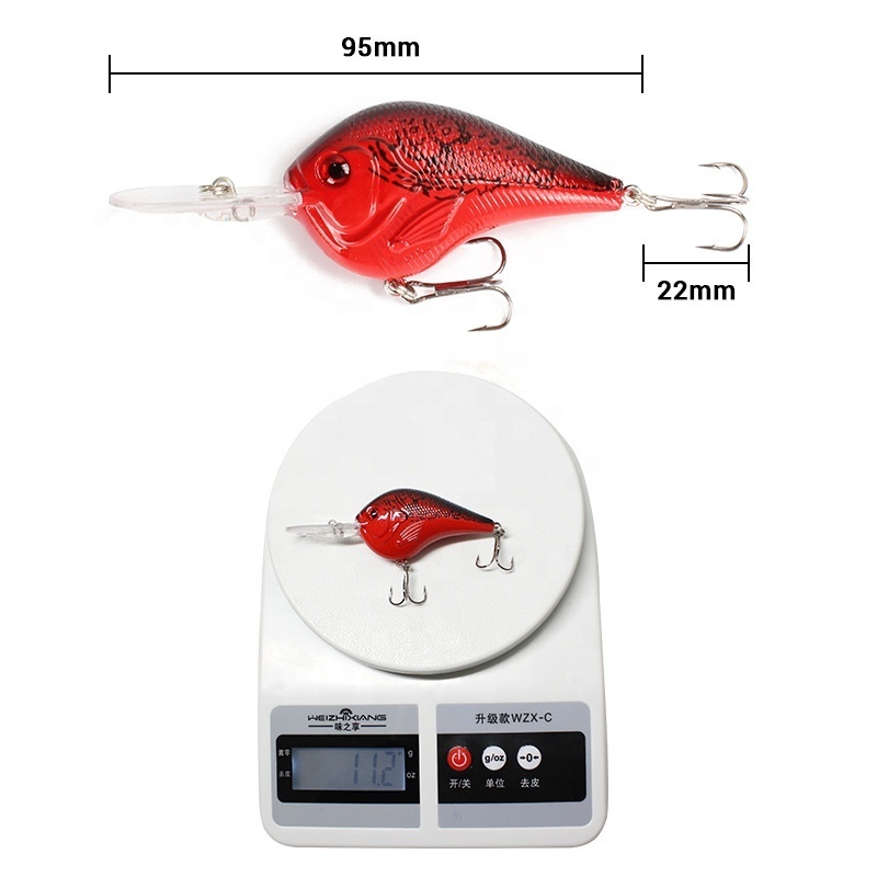 Gorgons Wholesale Fishing Tackle 11g 95mm Square bill Crankbait Fishing lure For Bass Fishing