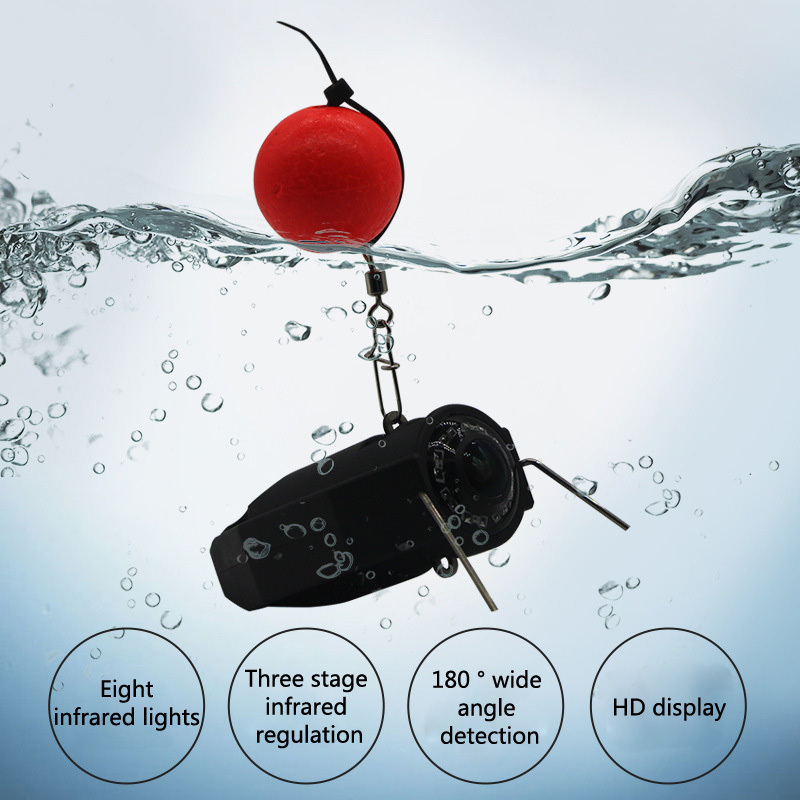 Lightweight Portable Underwater Visual Fish Finder Video Camera With Fishing Rod Reel