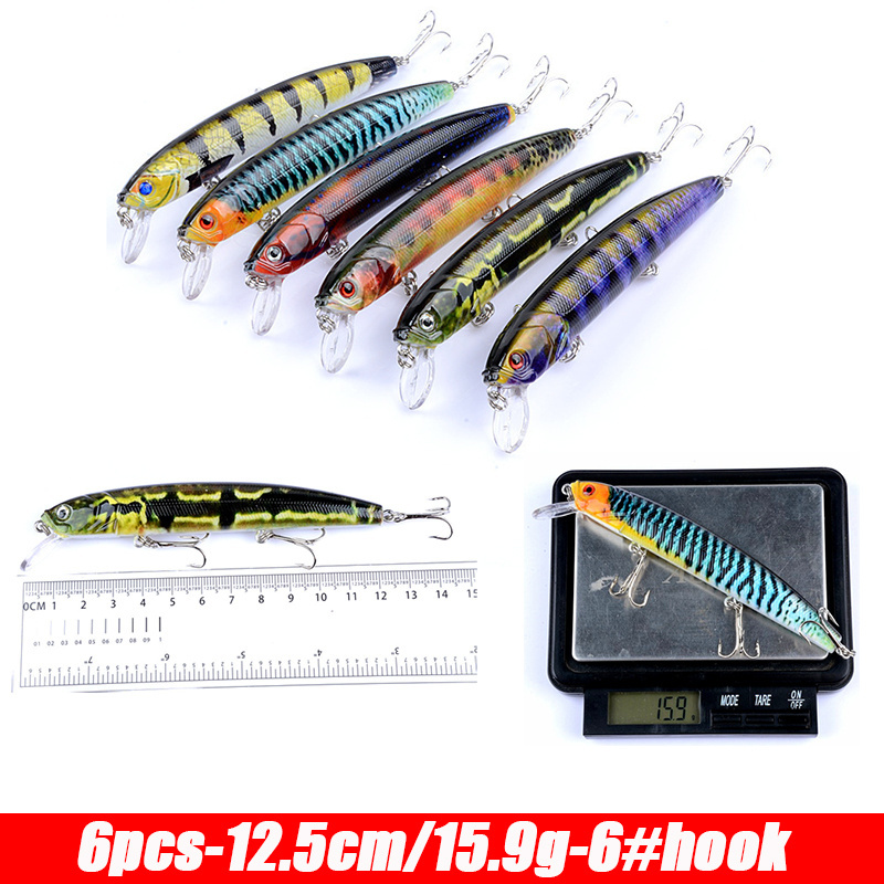 DORISEA Fishing Lures Luminous Minnow Wobbler Floating Treble Hook Artificial Pesca Hard Bait laser Swimbait Crankbait