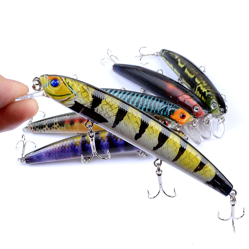 DORISEA Fishing Lures Luminous Minnow Wobbler Floating Treble Hook Artificial Pesca Hard Bait laser Swimbait Crankbait