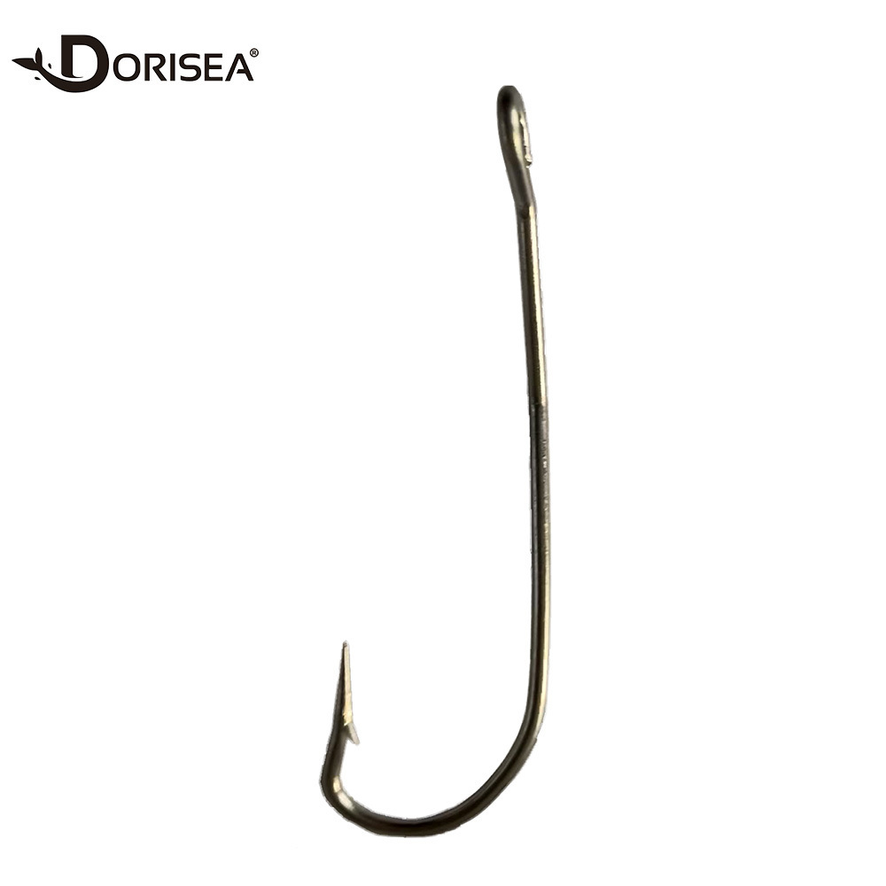 DORISEA 31022 SS Stainless Steel Long Shank Sea Fishing Hook Eel Hook 4/0-12/0