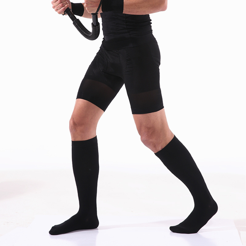 Professional graduated custom men knee high medical 2030mmhg compression socks