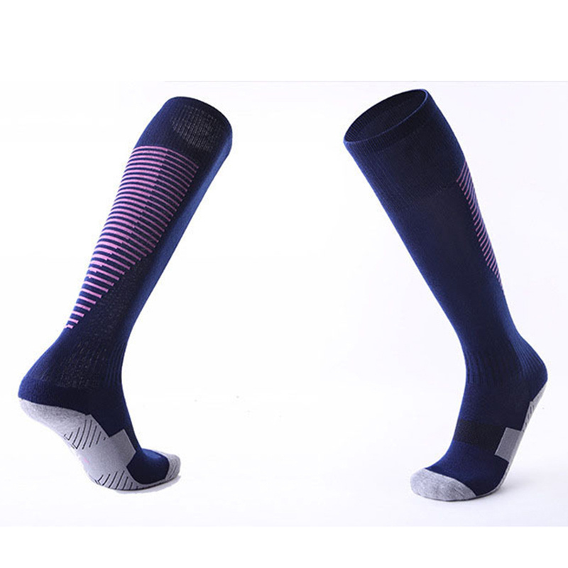 Unisex Elastic Football Soccer Compression Socks Support Stretch Leg Sock