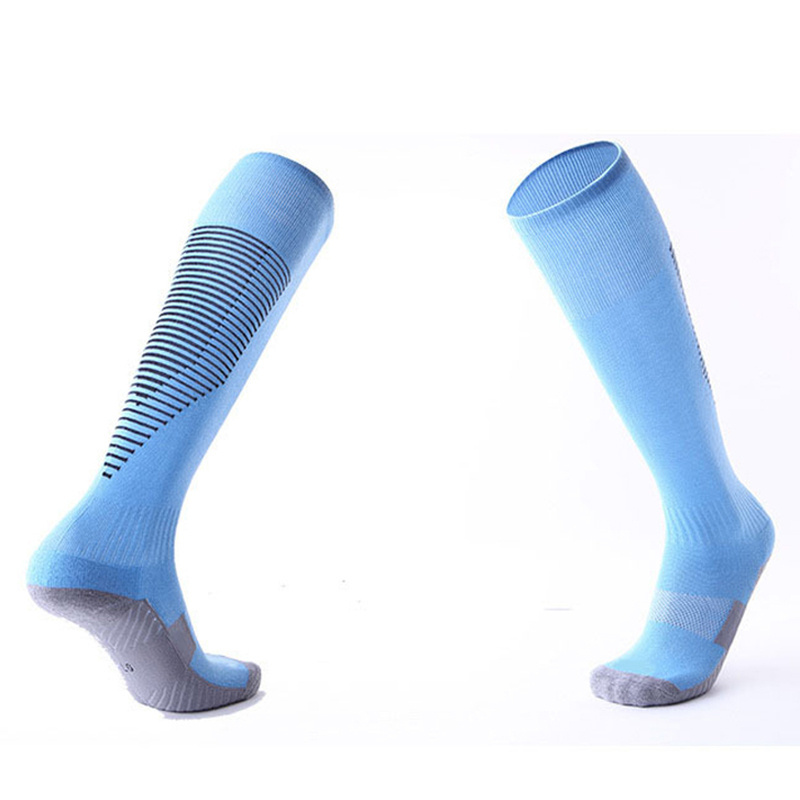 Unisex Elastic Football Soccer Compression Socks Support Stretch Leg Sock