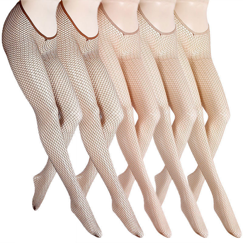 Wholesale women hollowed out v cut carnival glitter fishnet stockings shiny pantyhose