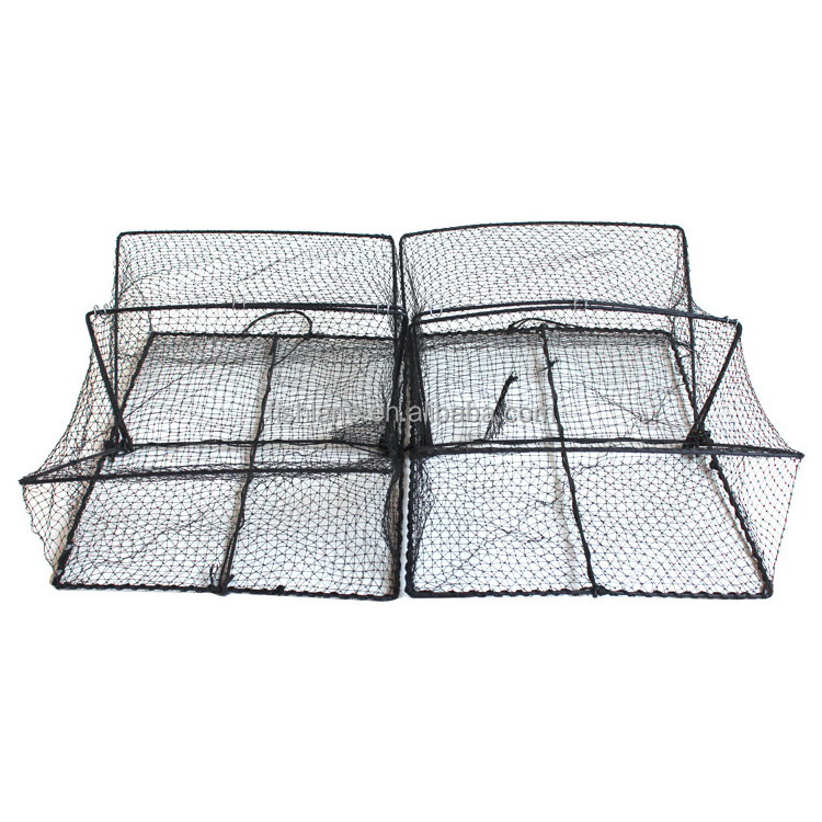 Commercial China Wholesale Lobster Crayfish Crab Shrimp Square Trap Cage Fish Pot