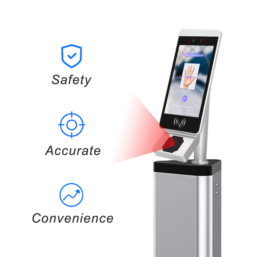 Fisja Biometric Palm Scanner With Palm Vein Recognition Face Recognition Attendance Palm Reader