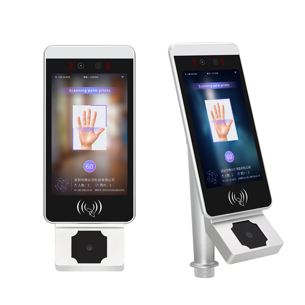 Fisja Biometric Palm Scanner With Palm Vein Recognition Face Recognition Attendance Palm Reader