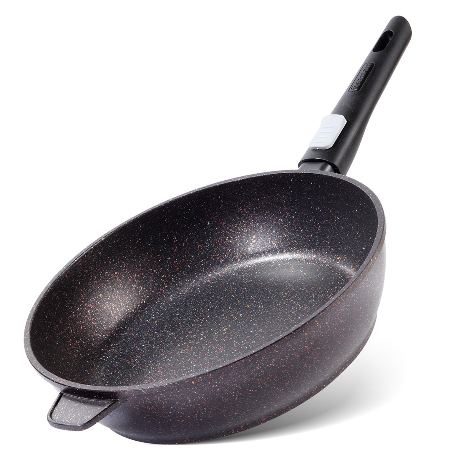 Fissman Cast Aluminum 28cm Non stick stone coated Saute Pan Frying Pan with removable handle