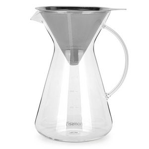 FISSMAN 900Ml Glass Coffee Pot Pour Over Coffee Kettle