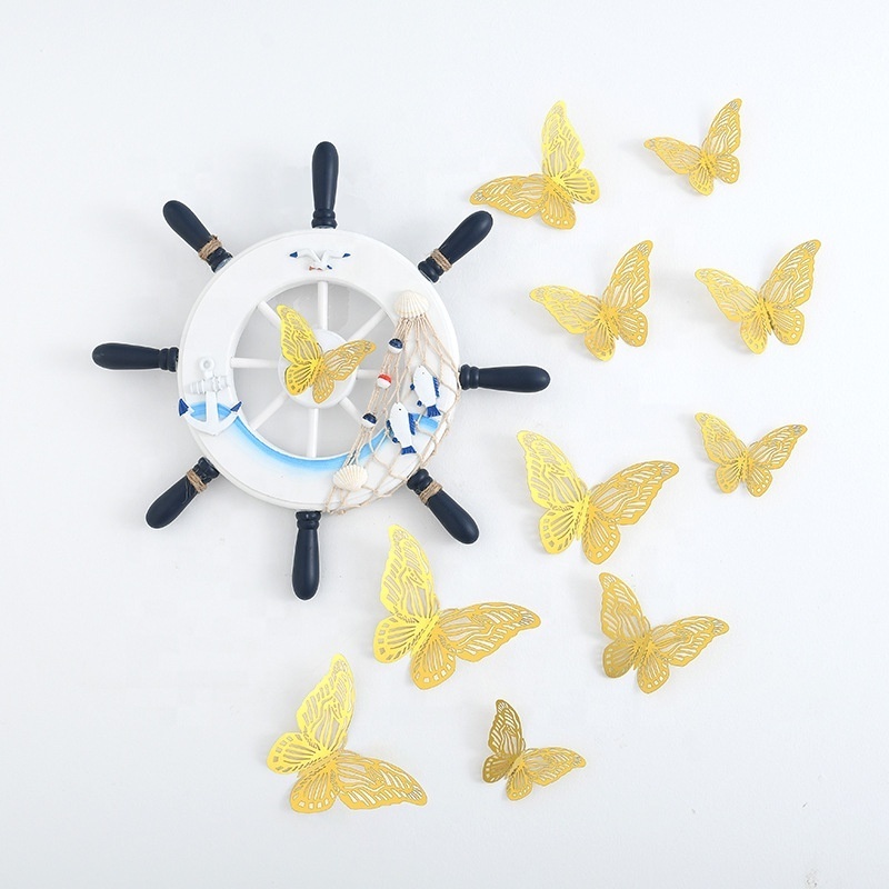 3D Butterfly Wall Decor Removable Stickers for Party Cake Decoration Fridge Sticker Kids Bedroom Nursery Classroom Wedding Decor