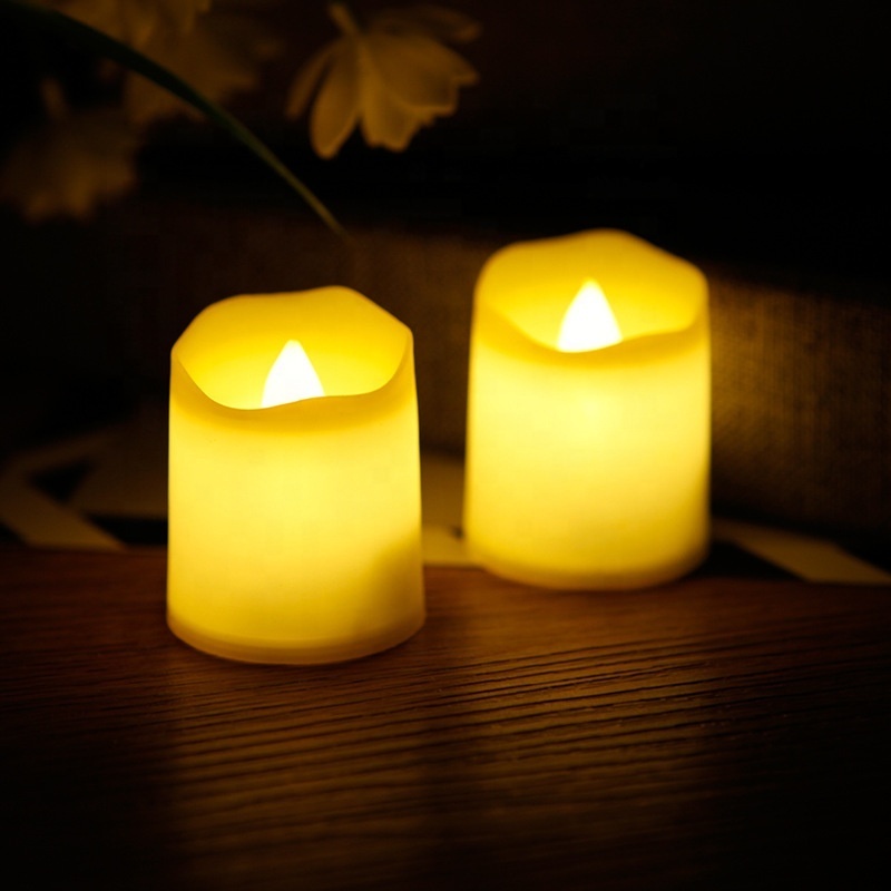 Flickering Flameless Votive Candles Electric Candles Battery Operated LED Tealight for Wedding Christmas Decorations